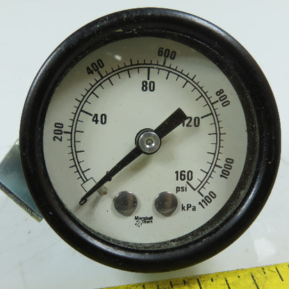 Marshalltown 34693-3 0-160 PSI 0-1000KPa Dual Scale Pressure Gauge 1/8" NPT