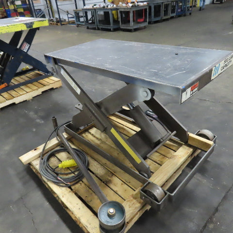 Autoquip 36S25 2500Lbs. 48"x24" Scissor Lift Table 6.5-42.5" Lift 230/460V 3Ph