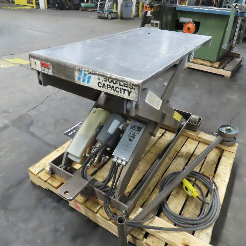 Autoquip 36S25 2500Lbs. 48"x24" Scissor Lift Table 6.5-42.5" Lift 230/460V 3Ph