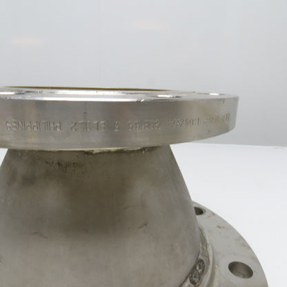 6" x 8" Stainless Steel Flanged Concentric Reducer 8" Tall 150B16.5