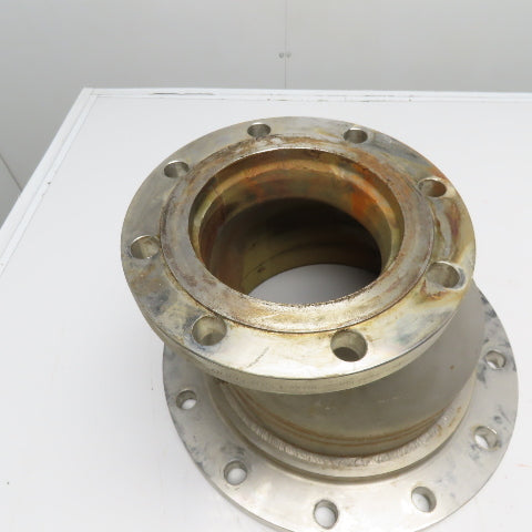 6" x 8" Stainless Steel Flanged Eccentric Reducer 13" Tall 150B16.5