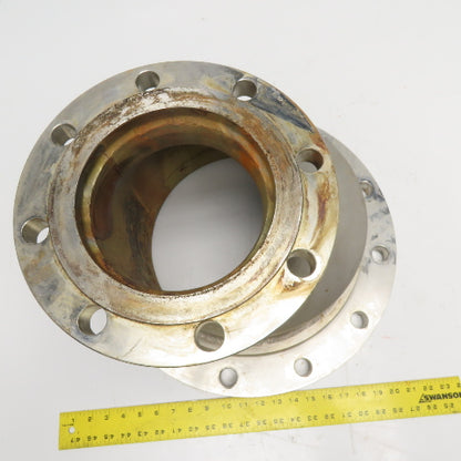 6" x 8" Stainless Steel Flanged Eccentric Reducer 13" Tall 150B16.5