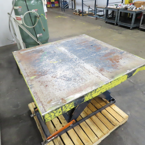 1.5 Ton* 3000lb 48" x 48" Electric Scissor Lift Table 115V 1Ph 45.5" Max