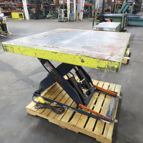 1.5 Ton* 3000lb 48" x 48" Electric Scissor Lift Table 115V 1Ph 45.5" Max