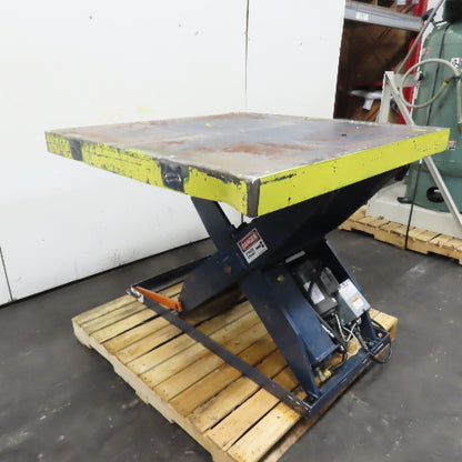 1.5 Ton* 3000lb 48" x 48" Electric Scissor Lift Table 115V 1Ph 45.5" Max
