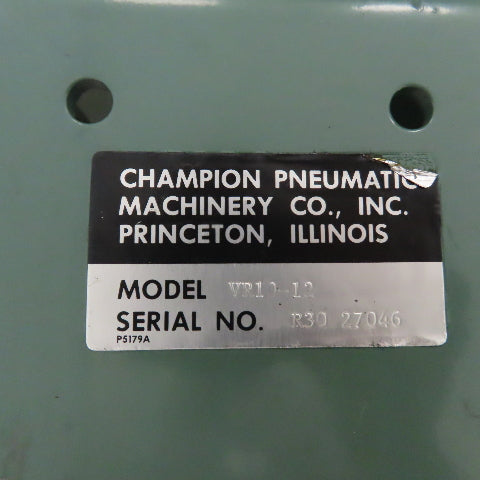 Champion VR10-12 10HP 120 Gallon 2-Stage Vertical Air Compressor 230/460V 3Ph