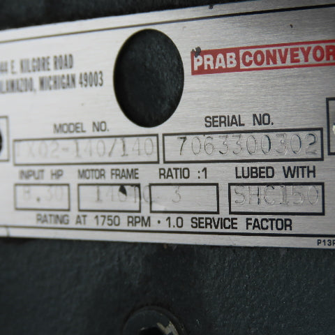 Prab Conveyors CM3554T TX02-140/140 1.5HP Inline Gear Motor 230/460V 3Ph 3:1