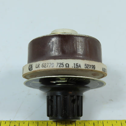 Angstrohm LR62770 725 Ohm 0.15A Wirewound Rotary Rheostat 600V Insulated