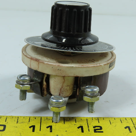 Angstrohm LR62770 725 Ohm 0.15A Wirewound Rotary Rheostat 600V Insulated