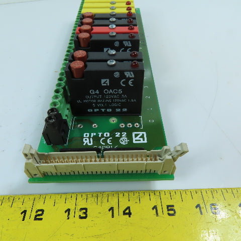 Opto 22 G4PB16 16-Channel AC Output Relay I/O Mounting Rack 120VAC