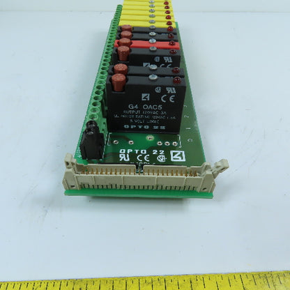 Opto 22 G4PB16 16-Channel AC Output Relay I/O Mounting Rack 120VAC