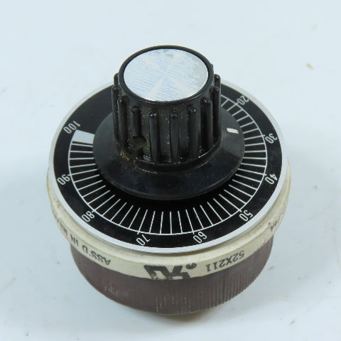 MP15A725 52X211 725O Rotary Dial Rheostat 0-100 Scale 600V