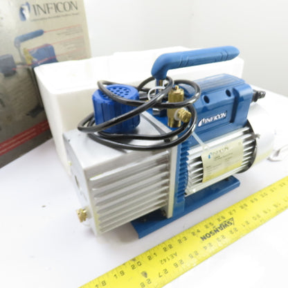INFICON QS5 700-100-P1 Two-Stage Vacuum Pump 5 CFM 110/220V 1/2HP NEW