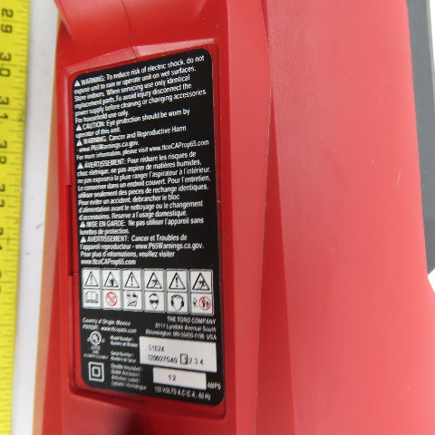 Toro 51624 PowerJet F700 Handheld Electric Leaf Blower 120V 12A 60Hz