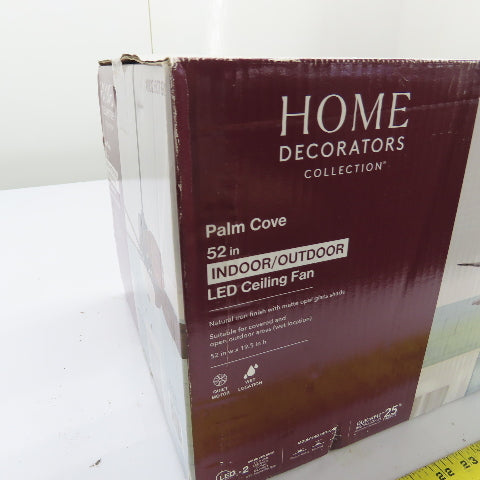 Home Decorators 1002 507 982 Palm Cove 52" Indoor/Outdoor LED Ceiling Fan