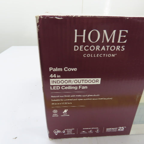 Home Decorators 1002 507 993 Palm Cove 44" Indoor/Outdoor LED Ceiling Fan