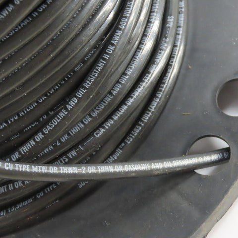 Southwire F51583 F 6AWG Stranded Copper Wire Black MTW/THWN-2/THHN 600V 110'