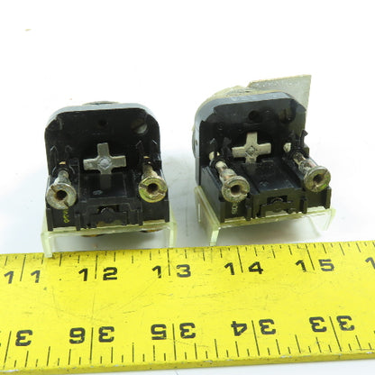 Allen-Bradley 800T-XD2 800T-B6 Red Pushbutton Switch 600VAC Lot Of 2