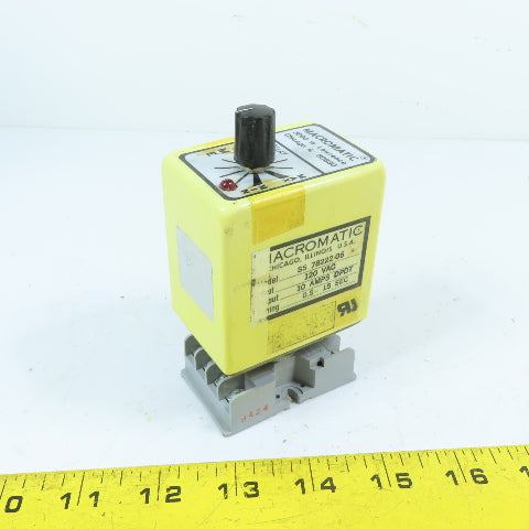 Macromatic SS78222-06 10A DPDT On Delay Time Delay Relay 120VAC
