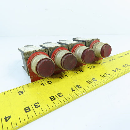 Allen-Bradley 800MR-P16 Red Indicator Pilot Light 110/120V Lot Of 4