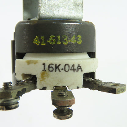 Cutler-Hammer 16K-04A 41-613-43 Rotary Potentiometer Rheostat 0-100 Dial