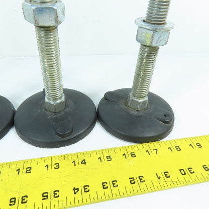 Adjustable Swivel Leveling Feet M20x2.5 Stud 9" Tall Lot Of 4
