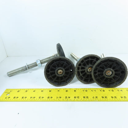 Adjustable Swivel Leveling Feet M20x2.5 Stud 9" Tall Lot Of 4