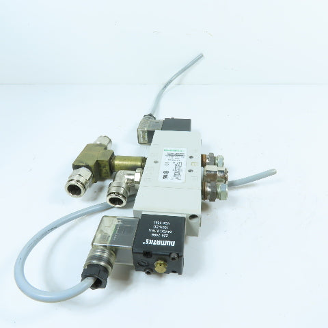 Numatics L23BB552B000061 5/3 Double Solenoid Air Valve 24VDC