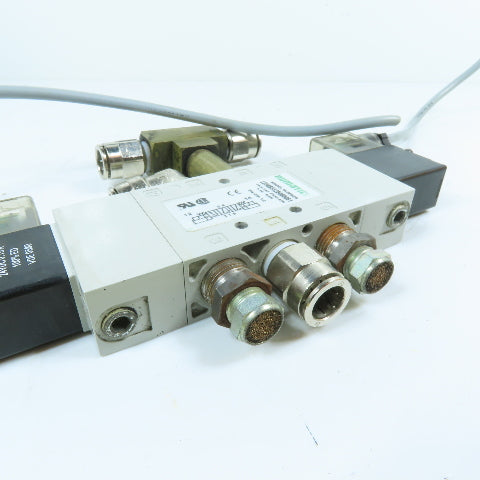 Numatics L23BB552B000061 5/3 Double Solenoid Air Valve 24VDC