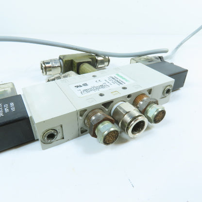 Numatics L23BB552B000061 5/3 Double Solenoid Air Valve 24VDC