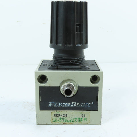 Numatics R22R-03G Pneumatic Air Pressure Regulator w/Gauge Port 3/8" NPT