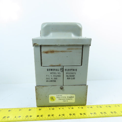 General Electric 9T51Y4271 1KVA Dry-Type Power Transformer 440/480V-220V