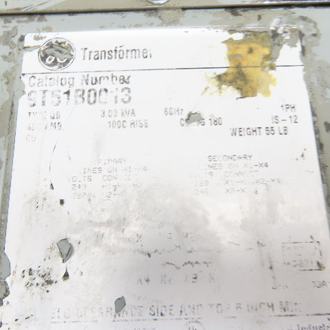 General Electric 9T51B0013 3kVA 1Ph Transformer 240x480V 120/240V