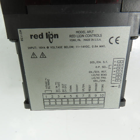 Red Lion Controls APLT0800 Digital Totalizing Counter Modual 115VAC