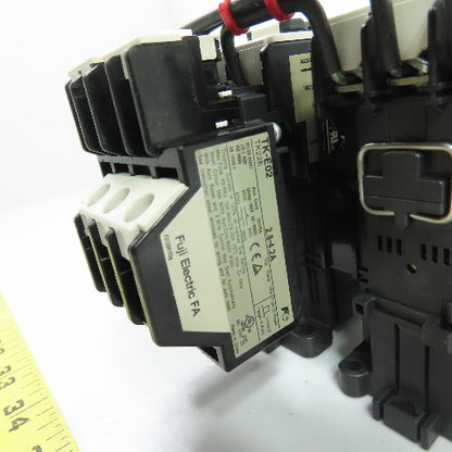 Fuji SC-E02/G Reversing Contactor 24VDC Coil W/ TK-E02 2.8-4.2A Relay