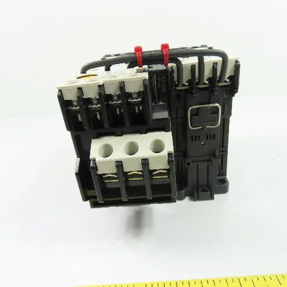 Fuji SC-E02/G Reversing Contactor 24VDC Coil W/ TK-E02 2.8-4.2A Relay