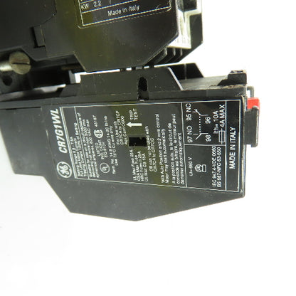General Electric CR7CA-10 Contactor 600VAC w/ CR7G1WL Overload Relay 5.5-7.5A