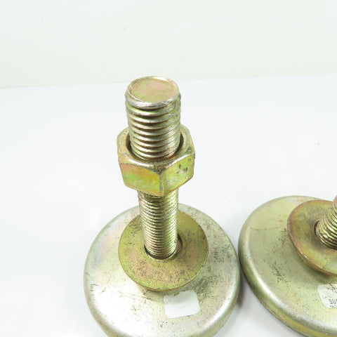 Sunnex 32 4" OD x 5-1/2" Tall Adjustable Leveling Mount Foot 2000LB Cap Lot Of 4