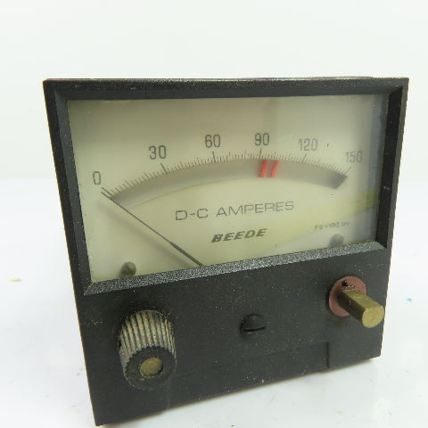 Beede 0-150A DC Amperes Meter FS=100MV