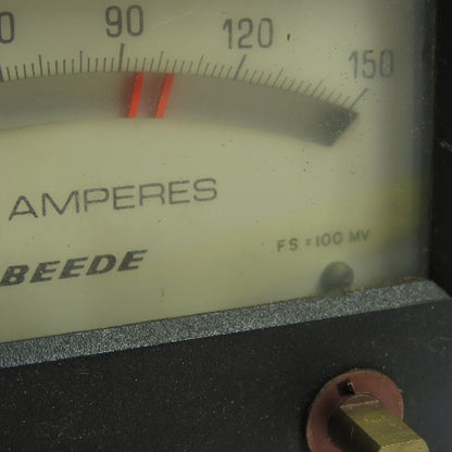 Beede 0-150A DC Amperes Meter FS=100MV