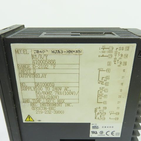 RKC CB400 WJA3-MM*NN/N1/A/Y Digital Temperature Controller 100-240VAC