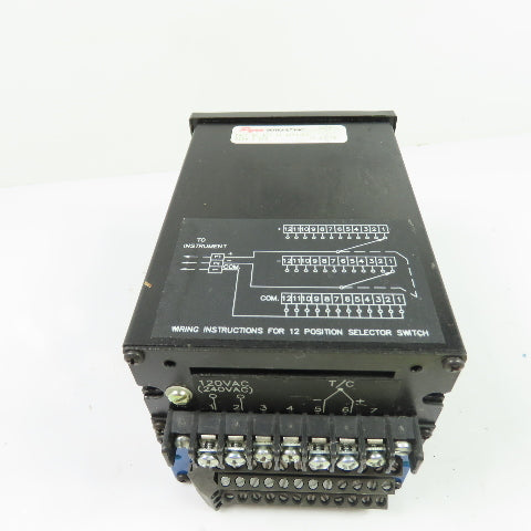 Pyromation 423-11-4JF1-02 12 Position Digital Temp Indicator Type J T/C 120VAC