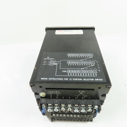Pyromation 423-11-4JF1-02 12 Position Digital Temp Indicator Type J T/C 120VAC