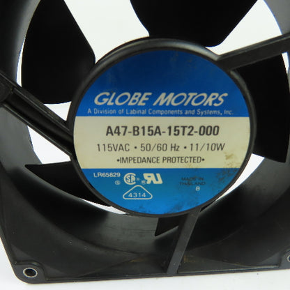 Globe Motors A47-B15A-15T2-000 115VAC Axial Cooling Fan 50/60Hz