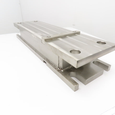 36-1/2" x 10-1/2" Stainless Steel Fixture Riser Bolster Plate Parallel 6" Tall