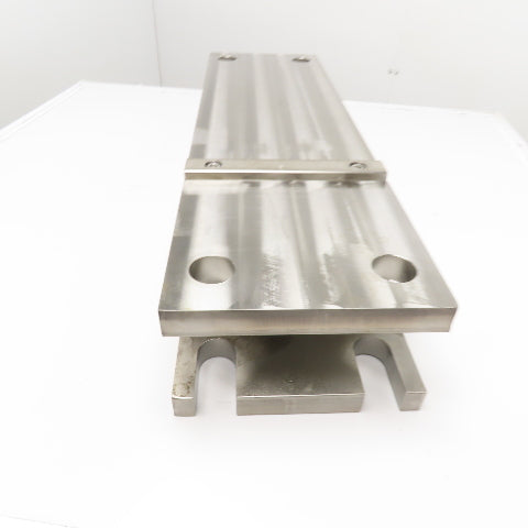 36-1/2" x 10-1/2" Stainless Steel Fixture Riser Bolster Plate Parallel 6" Tall