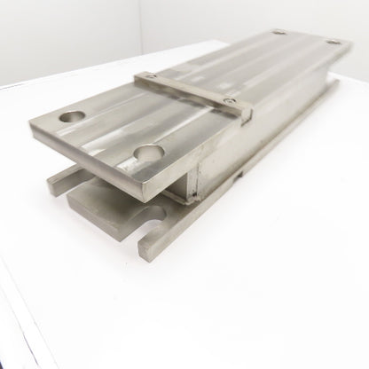 36-1/2" x 10-1/2" Stainless Steel Fixture Riser Bolster Plate Parallel 6" Tall
