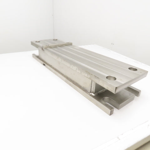 36-1/2" x 10-1/2" Stainless Steel Fixture Riser Bolster Plate Parallel 6" Tall