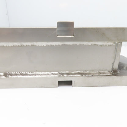 36-1/2" x 10-1/2" Stainless Steel Fixture Riser Bolster Plate Parallel 6" Tall