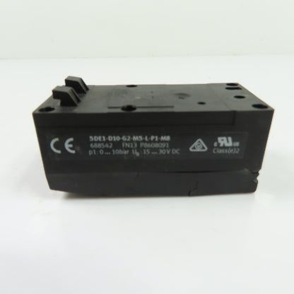 Festo 688542 SDE1-D10-G2-MS-L-P1-M8 Pressure Sensor Switch 0-10 Bar 24VDC